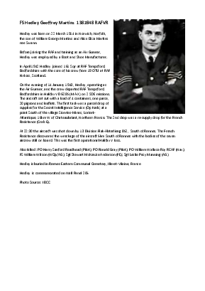 A preview of a PDF biography for Martins, Hedley Geoffrey